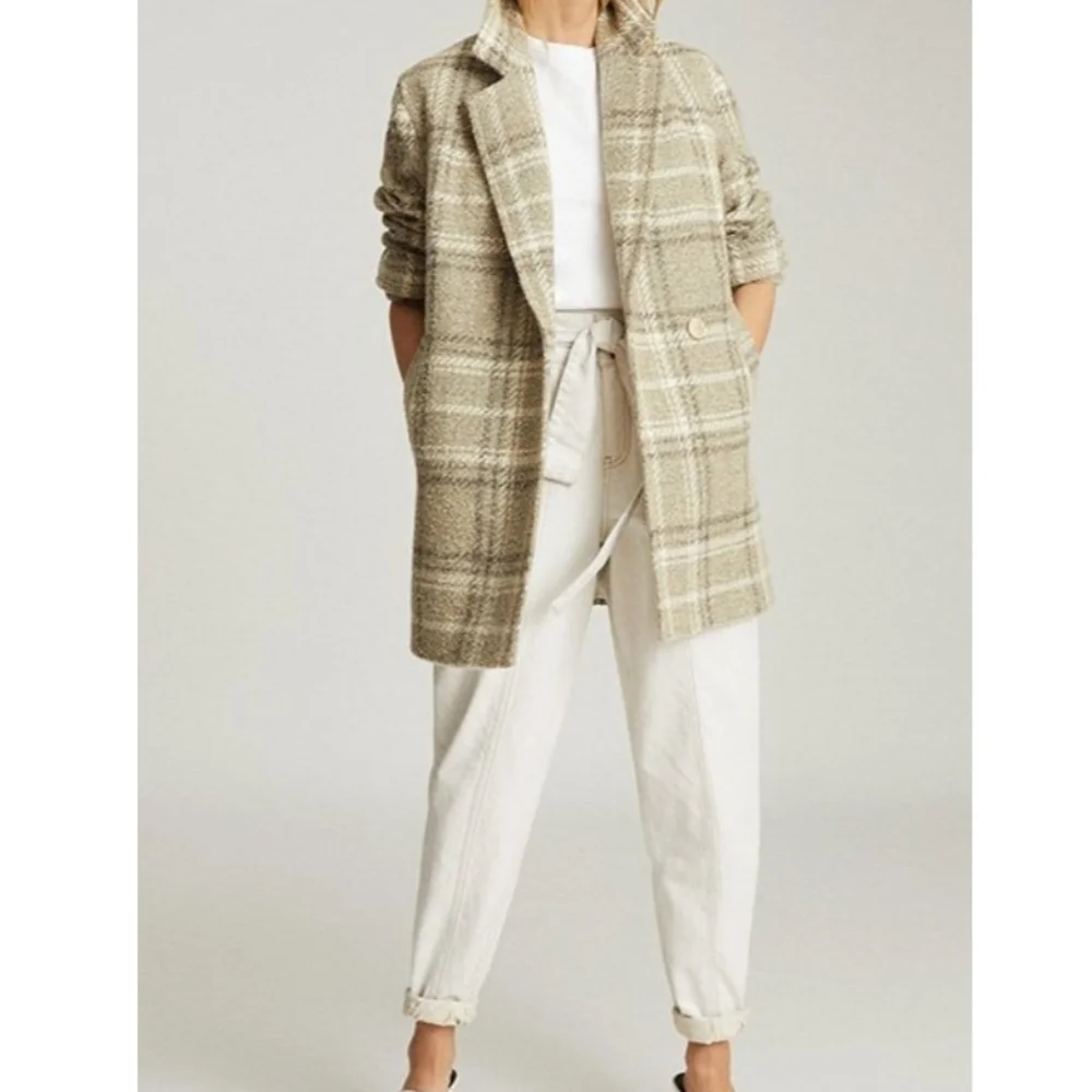 NWT REISS | Checkered Coat - Picture 2 of 11